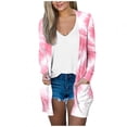 thumbnail image 1 of Levmjia Womens Lightweight V Neck Cardigan Long Sleeve Open Front Knit Sweater Casual Loose Thin Fall Outerwear With Pockets Multi Colors, 1 of 5