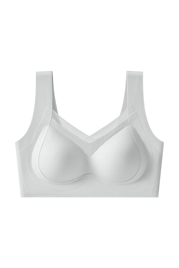 Womens Mesh Stitching Seamless Wireless Bra Breathable Comfortable Supportive Adjustable Strap Everyday Lingerie For All Day Wear