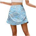 thumbnail image 1 of Levmjia Womens Mini Skirt Printed Zipper A Line Casual Skirt High Waist Soft Breathable Versatile Bottoms For Daily Dating Party Vacation Spring Summer Wear, 1 of 6