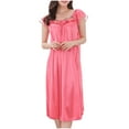 thumbnail image 1 of Levmjia Womens Nightgown Summer Sleeveless Round Neck Soft Breathable Polyester Plus Size Knee Length Comfy Wear Lightweight Easy Care Comfort Fit, 1 of 8