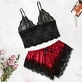 thumbnail image 1 of Levmjia Womens Nightshirts & Gowns Women New Lace Lingerie Silk Sling Underwear Sleepwear Pajama Sets, 1 of 6