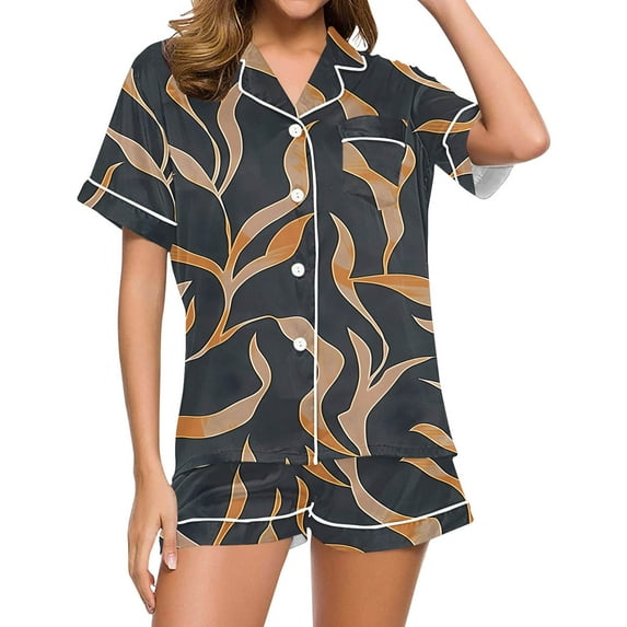 Levmjia Womens Pajama Set 2 Piece Cotton Short Sleeve Sleepwear Loungewear Soft Comfortable Summer Nightwear Relaxing Casual Pajamas with Pants