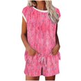 thumbnail image 1 of Levmjia Womens Pajama Set 2 Piece Short Sleeve Cotton Sleepwear Loungewear Soft Comfortable Summer Nightwear Set Casual Home Wear Relaxing Outfit, 1 of 5