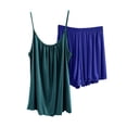 thumbnail image 1 of Levmjia Womens Pajama Set 2 Piece Summer Cotton Sleepwear Short Sleeve Loose Comfortable Nightwear Soft Breathable Set for Women Home Wear Casual Outfit Solid Color, 1 of 3
