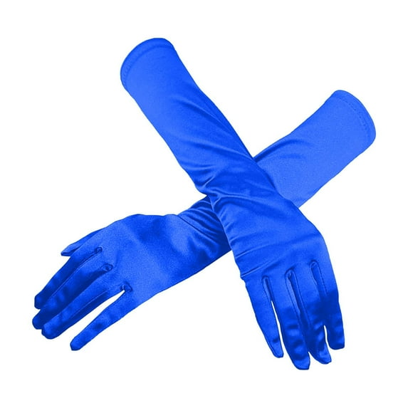 Levmjia Womens Satin Long Gloves Wedding Bridal Evening Party Prom Touchscreen Compatible Elegant Opera Gloves for Special Occasions Sale