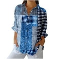 thumbnail image 1 of Levmjia Womens Shirt Blouse Long Sleeve Cotton V Neck Casual Work Office Top Comfortable Breathable Wrinkle Free Loose Fit Spring Fall Fashion, 1 of 5
