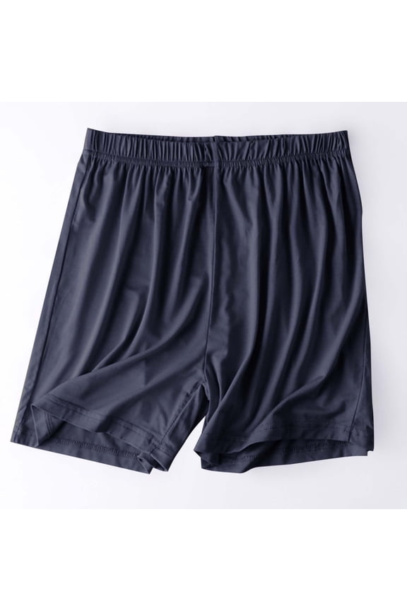 Womens Shorts Elastic Waistband Loose Sleepwear Pants Plus Size Fashion Casual Loose Soft Solid Color Mid Waist Thin Shorts Summer