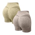 thumbnail image 1 of Levmjia Shorts For Women Yoga Casual Quick Dry High Waist Solid Color Comfortable Breathable Sports Fitness Daily Wear 2pc Set, 1 of 8