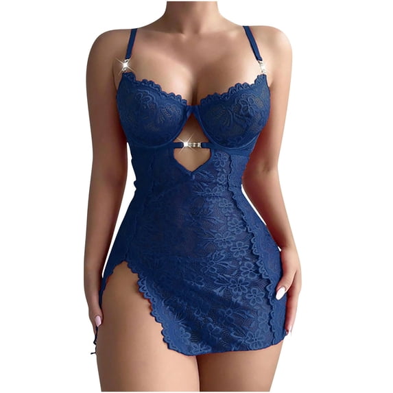 Levmjia Womens Sleepwear Nightgown Sleeveless Solid Color Lace Trimmed Soft Breathable Sleep Dress for Women Home Comfort Wear Summer