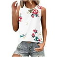 thumbnail image 1 of Levmjia Womens Sleeveless Tank Tops Summer Casual Cotton Round Neck Loose Fit Comfortable Stretchy Breathable Workout Daily Wear Trendy Solid Color, 1 of 4