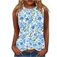 thumbnail image 1 of Levmjia Womens Sleeveless Tank Tops Summer Casual Loose Round Neck Cotton Blouse for Women Fashion Comfortable Breathable Trendy Streetwear, 1 of 4