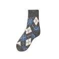 thumbnail image 1 of Levmjia Womens Socks Wool Crew Thermal Winter Warm Plus Velvet Plaid Printing Soft Comfortable Casual Thick Cozy Non Slip Traction Grip Everyday Wear, 1 of 3