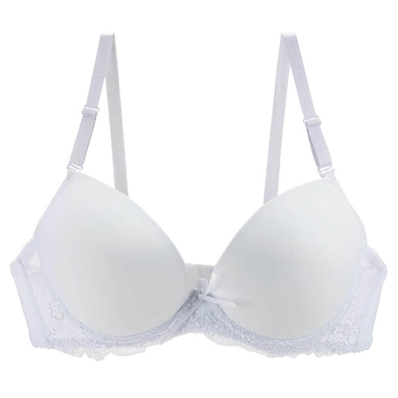 Levmjia Womens Sports Bra Lace Comfortable Breathable Wireless Seamless Push Up Bralette for Yoga Workout Sleep Multi Colors 75B-B