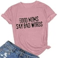 thumbnail image 1 of Levmjia Womens Summer Plus Size Short Sleeve Clearance Tops Women Cat Letter Printing Short Sleeve Shirt Casual Tops Blouse, 1 of 3