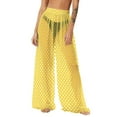 thumbnail image 1 of Levmjia Womens Swim Cover Up Pants Quick Dry Beach Vacation Chiffon Solid Color Wide Leg Sun Protection Lightweight Chiffon Pants For Pool Hot Spring, 1 of 7