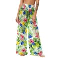 thumbnail image 1 of Levmjia Womens Swim Pants Floral Printed Cover Up Quick Dry Sunscreen Sun Protection Wide Leg Beach Lightweight Vacation Bohemian Style, 1 of 7