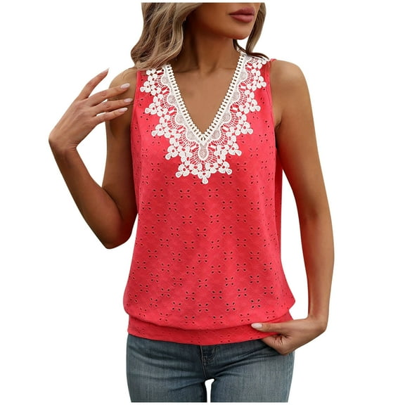 Levmjia Womens Tank Tops Loose V Neck Solid Color Vest Pullover Sleeveless Blouse Casual Shirt Soft Breathable Comfortable Loose Fit Tops Summer