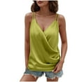 thumbnail image 1 of Levmjia Womens Sleeveless V Neck Tank Tops Summer Casual Blouse Soft Breathable Polyester Spandex Stretchy Comfortable Camisole for Daily Wear, 1 of 8