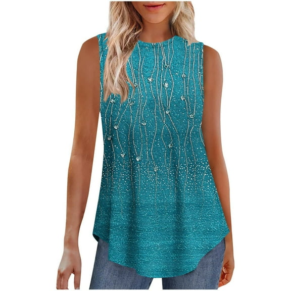 Levmjia Womens Tank Tops Sleeveless Round Neck Casual Summer Blouse Soft Stretchy Polyester Spandex Comfortable Fashion Tee for Daily Wear Workout