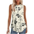 thumbnail image 1 of Levmjia Womens Tank Tops Sleeveless Round Neck Casual Summer Pullover Blouse Soft Polyester Spandex Comfortable Loose Fit Fashion Top for Daily Wear, 1 of 7
