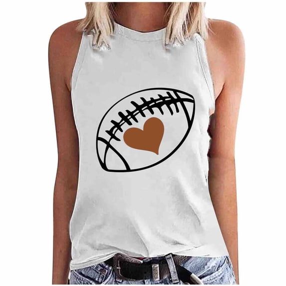 Levmjia Womens Tank Tops Sleeveless Summer Casual Tops Printed Loose Fit Round Neck Shirt for Women Streetwear Fashion Comfortable Daily Wear