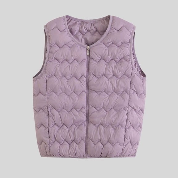 Levmjia Womens Thermal Vest V Neck Sleeveless Pocket Zipper Inside Wearknit Solid Color Polyester Jacket For Winter Warmth Plus Size Outdoor Casual