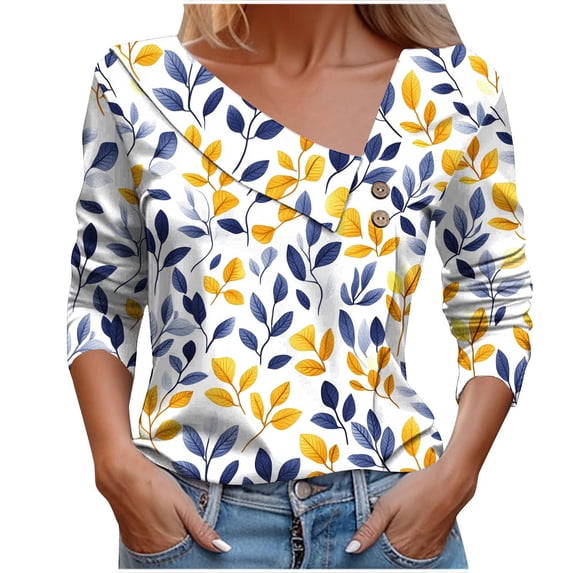 Levmjia Womens Tops Long Sleeve Cotton Solid Color Crewneck Casual Shirt for Women Fall Spring All-Season Comfortable Breathable Work Office Travel Home Relaxation