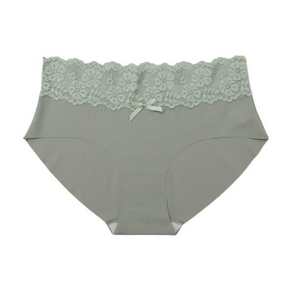 Levmjia Womens Underpants Cotton Briefs Solid Color Seamless No Show Panties High Waist Breathable Comfortable Everyday Wear