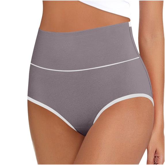 Levmjia Womens Underpants High Waist Seamless Solid Color Breathable Panties Tummy Control Comfortable Invisible No Show For Everyday Wear