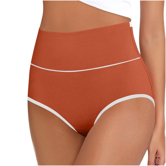 Levmjia Womens Underpants High Waist Seamless Solid Color Breathable Panties Tummy Control Comfortable Invisible No Show For Everyday Wear