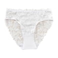 thumbnail image 1 of Levmjia Womens Underpants Plus Size Solid Color Seamless Thong Lace High Waist Briefs Breathable No Show Panties For Daily Wear Comfort, 1 of 9