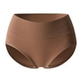 thumbnail image 1 of Levmjia Womens Underpants Seamless Breathable Briefs Plus Size Solid Color High Waist Panties For Everyday Comfort With No Show Invisible Design And Full Coverage, 1 of 2