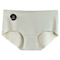 thumbnail image 1 of Levmjia Womens Underpants Seamless Solid Color Briefs High Waist Silk Breathable Panties Invisible No Show Comfort Soft Everyday Wear Essential, 1 of 3