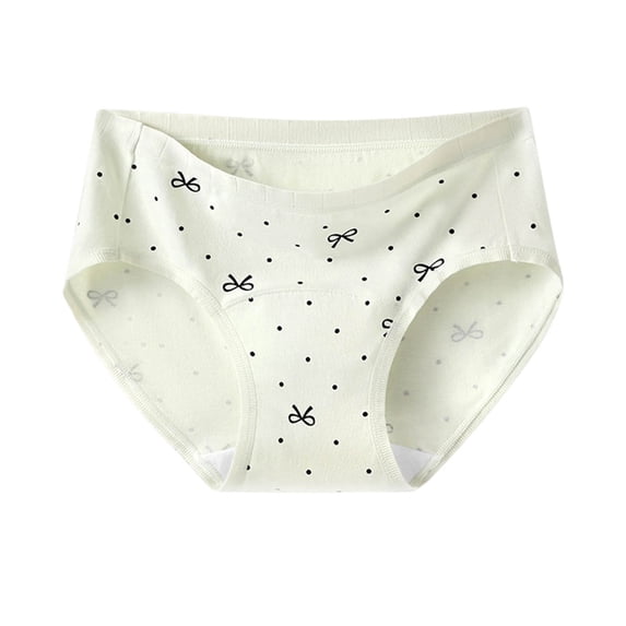 Levmjia Womens Underwear Cotton Seamless Printing Panties High Waist Breathable Comfortable Everyday Wear Plus Size Soft Stretch Ladies Intimates