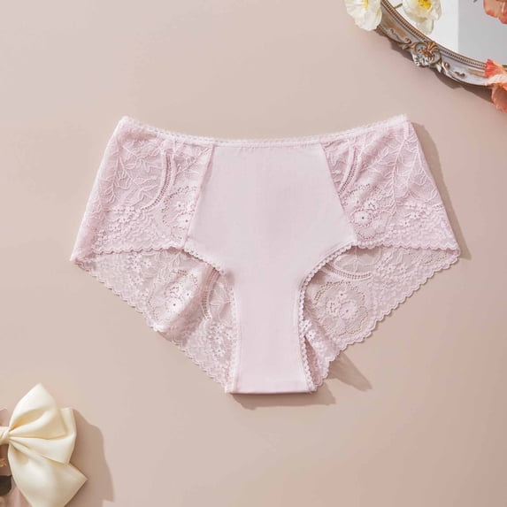 Levmjia Womens Underwear High Waist Thong Seamless No Show Panties Lace Breathable Invisible Comfortable for Women Plus Size Everyday Wear