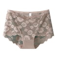 thumbnail image 1 of Levmjia Womens Underwear Lace Seamless Hip Lifting High Waist Thong Panties Mesh Cotton Breathable Comfortable Daily Wear And Special Occasions, 1 of 3