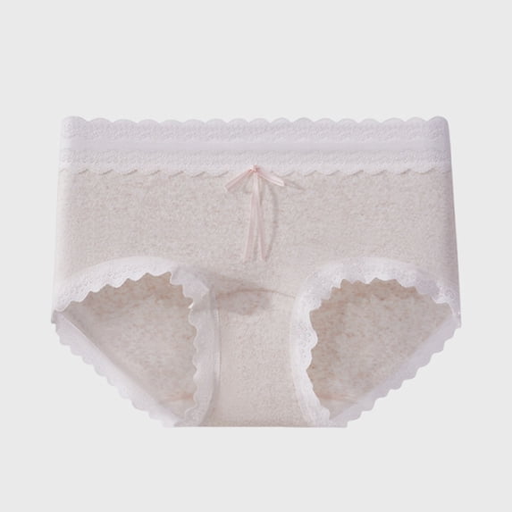 Levmjia Womens Underwear Seamless Breathable Bow Decoration High Elasticity Panties No Show Invisible Briefs For Daily Wear and Sleep Comfortable Soft Stretch