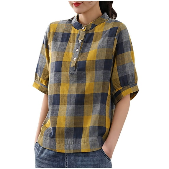 Levmjia Womens V Neck Tops Short Sleeve Summer Casual Basic Solid Color Cotton Relaxed Fit Work Vacation Yoga Comfortable Stretchy