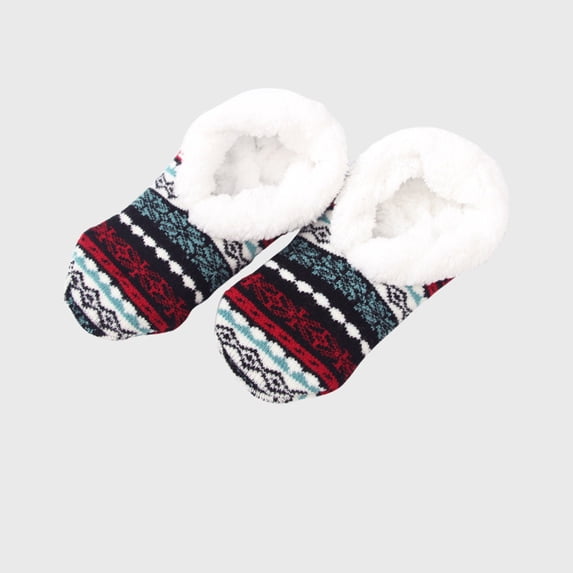 Levmjia Womens Winter Socks Soft Printed Lambswool Plus Velvet Booties Cozy Indoor Outdoor Warm House Socks With Cute Perfect For Home Daily Use Gifts