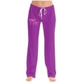 thumbnail image 1 of Levmjia Womens Yoga Pants Fashion Soft Stretchy Bow Printed High Waisted with Drawstring Polyester Workout Leggings Tummy Control Casual Full Length Trousers, 1 of 5