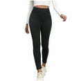 thumbnail image 1 of Levmjia Womens Yoga Pants Slim Fitting High Waist Thermal Leggings Thick Warm Workout Tights For Winter Running Casual Comfort, 1 of 7