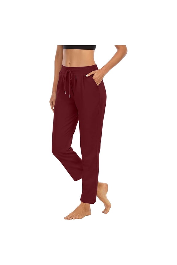 Yoga Pants For Women Petite Winter Yoga Sports Relaxed Fit Casual Long Pants Trousers With Pocket Sweatpants
