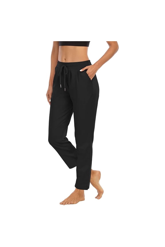 Yoga Pants For Women Petite Winter Yoga Sports Relaxed Fit Casual Long Pants Trousers With Pocket Sweatpants