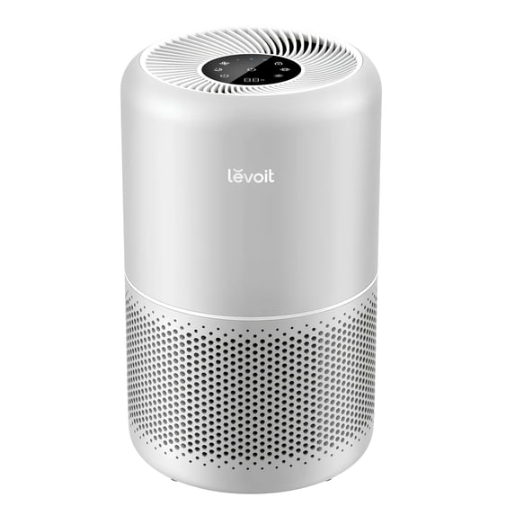 Levoit Core 300-RAC-P 1073 Sq Ft 3-Stage Filtration Living Room and Bedroom Air Purifier, Gray