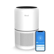 جهاز تنقية الهواء Levoit PlasmaPro 300SP، منظف هواء ذكي للغرف الكبيرة بفتحة تهوية باللونين الأبيض والأسود