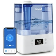 Levoit Cool Mist Humidifier for Room, Smart Top Fill with Nightlight, 6L, LUH-A601S-BUSR,Blue