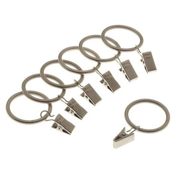 Levolor 54565011 Antique Pewter Classic Clip Rings 7 Count