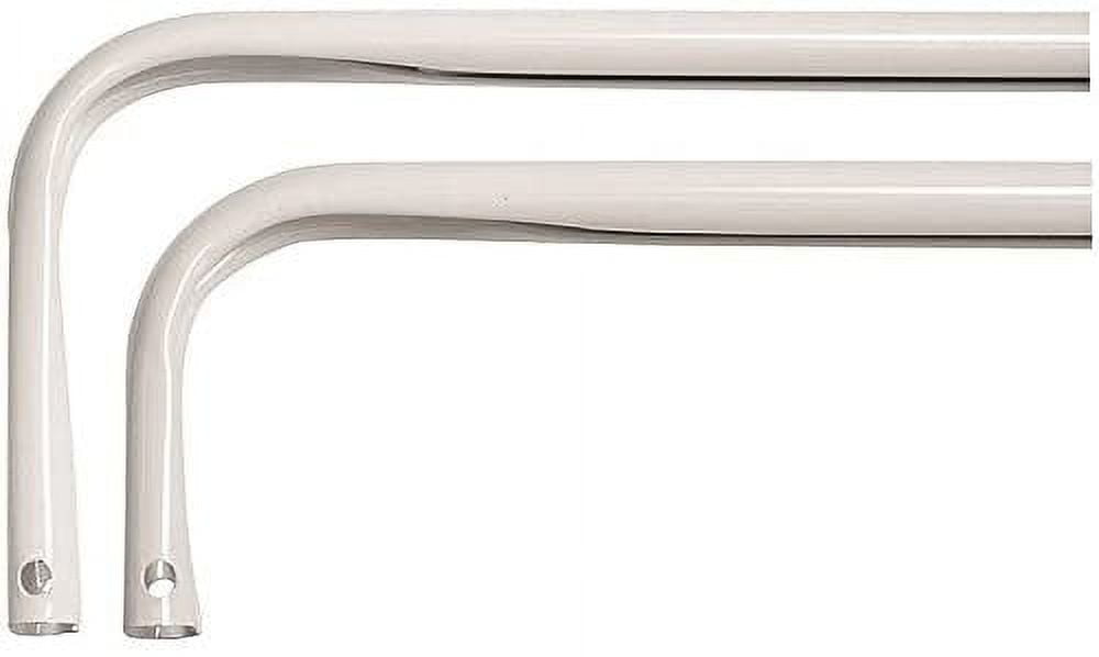 Levolor Heavy Duty Double Curtain Rod 28" 46" 31/2" Projection White