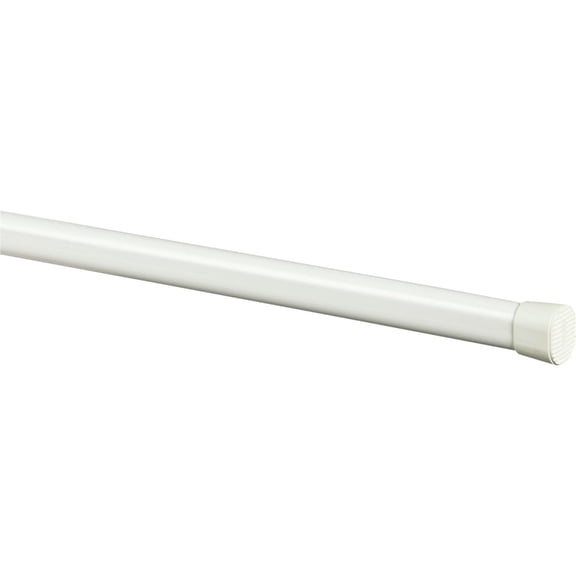Levolor Oval Spring Tension Rod 48" - 86" White Residential Use, Standard Application