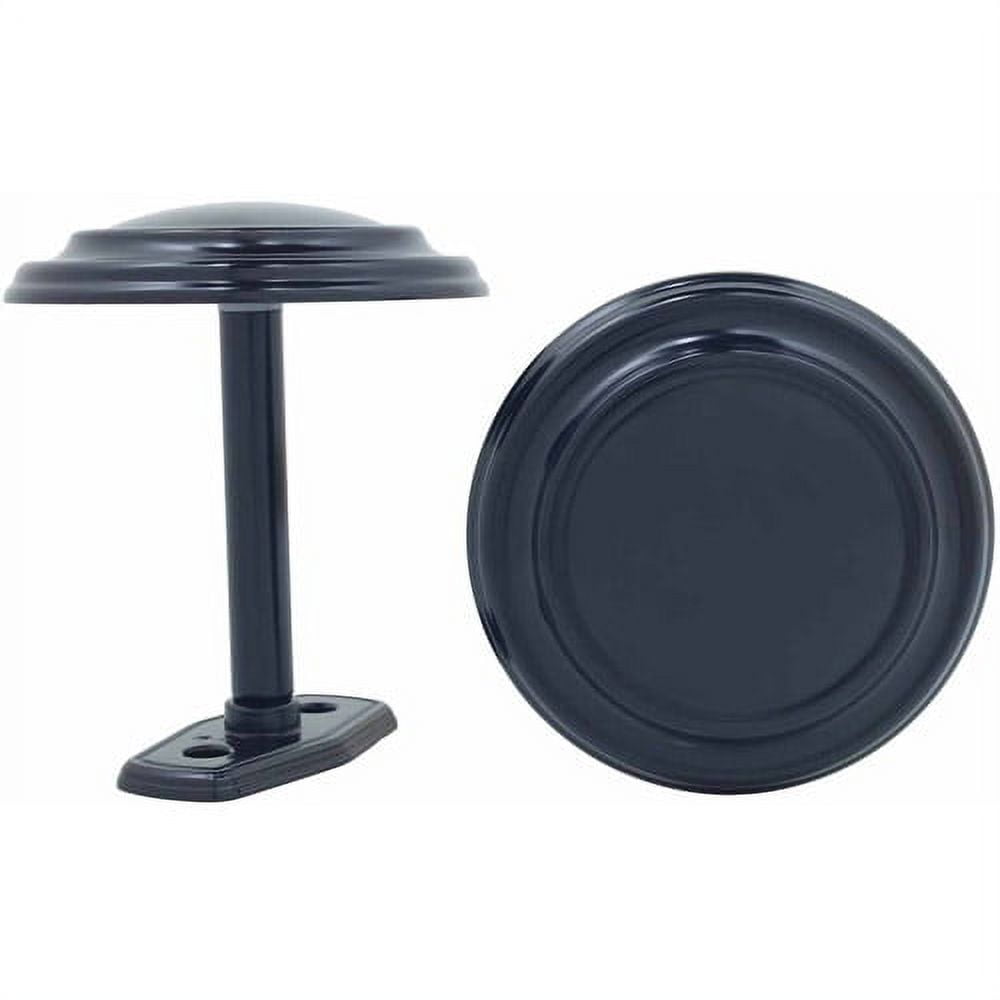 Levolorkirsch 54566006 2Count Black Medallion Curtain Holdbacks